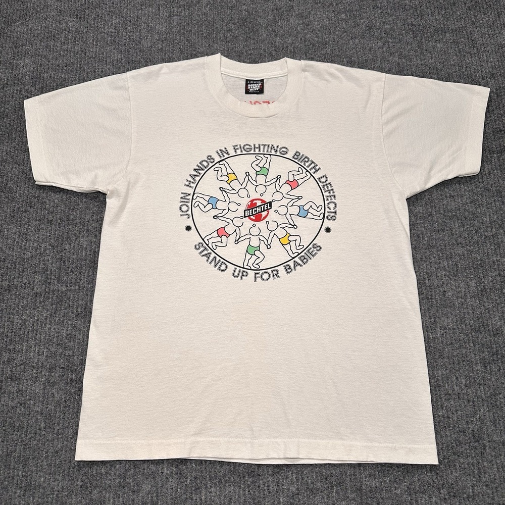 Vintage March Of‎ Dimes We Believe In Healthier Babies Shirt Adult Sz Large
